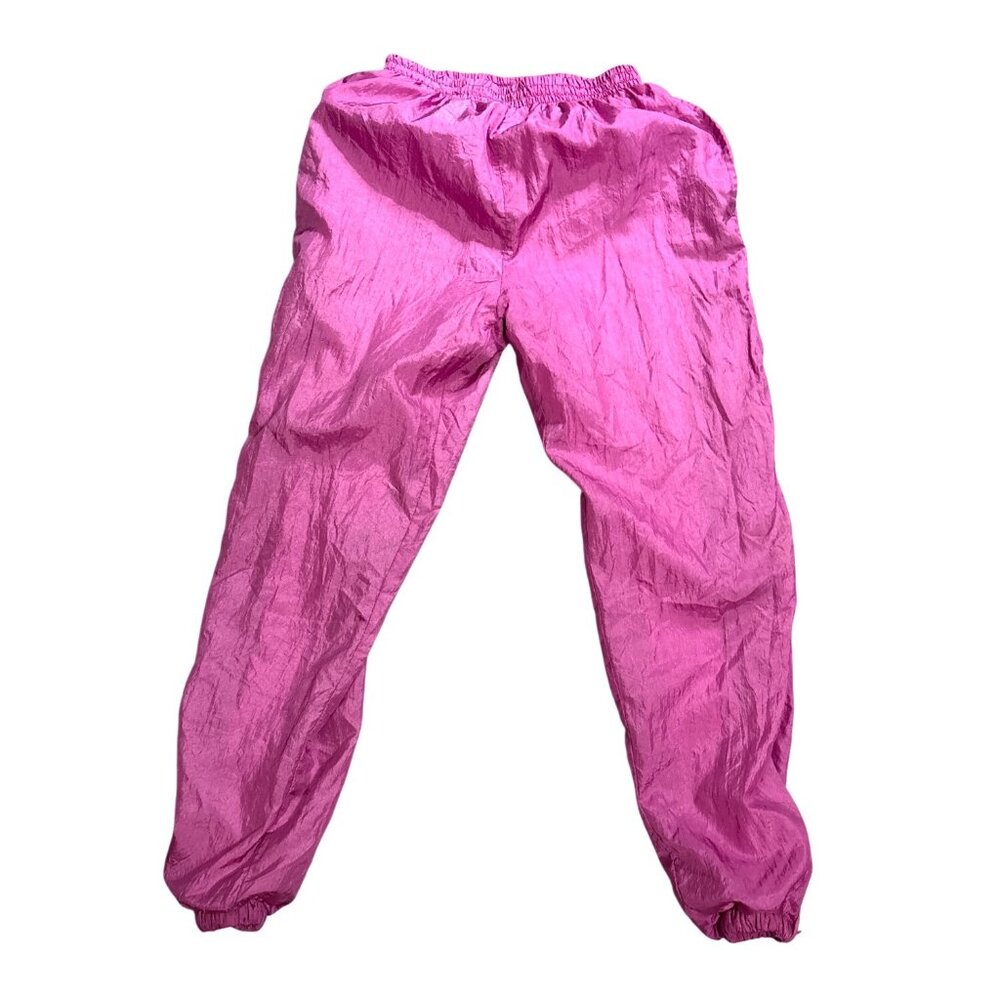 Vintage Misty Valley Sport Nylon Tracksuit Pink Navy Blue Two Piece Set Small - Picture 3 of 9